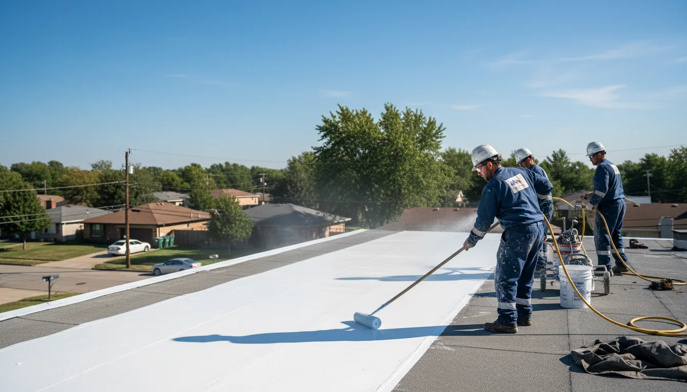 Commercial roof coating in Johnson City, TX near me